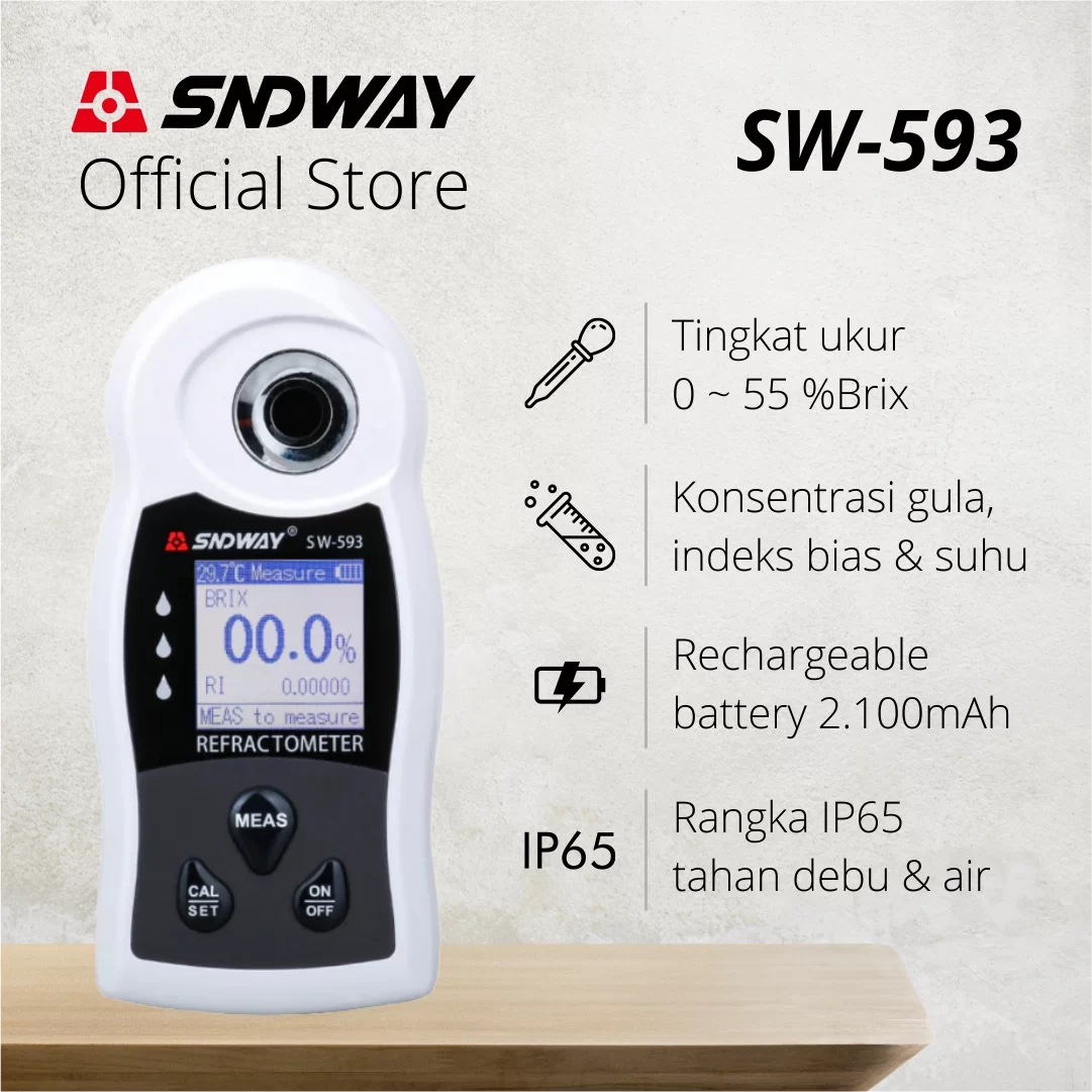 Refractometer SNDWAY SW-593 4 Refractometer SNDWAY SW-593