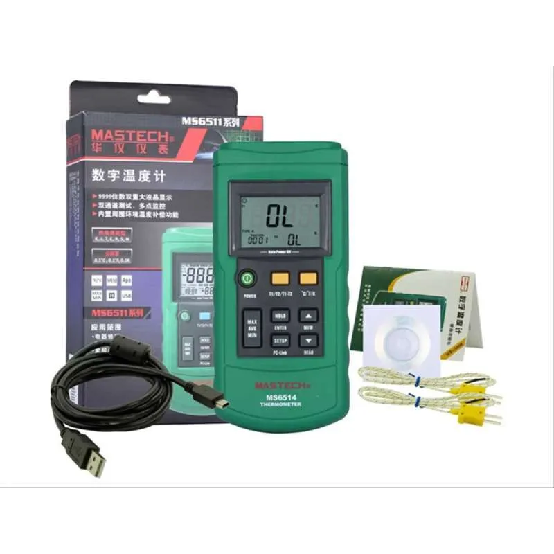 Mastech MS6514 Thermocouple with Data Logging