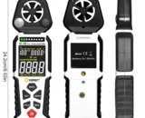 5 In 1 XEAST XE-368 Multifunctional Environment Meter: Sound Level, Digital Light, Air Velocity (Anemometer), Humidity,